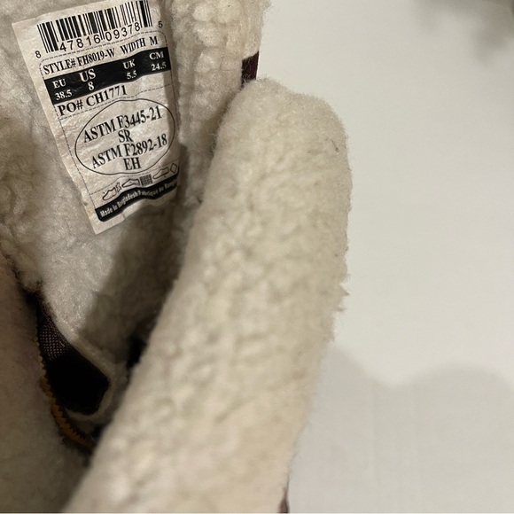 Women’s Carhartt Pellston Leather Waterproof Insulated Brown Boots Size 8 US! - Picture 7 of 12